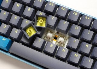 Ducky Ducky One 3 Daybreak Mini klawiatura Gaming USB Niemiecki Czarny, Niebieski, Zielony