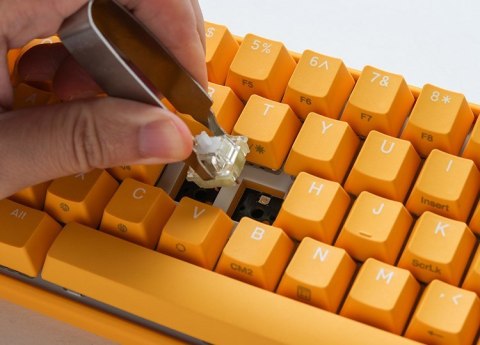 Ducky Ducky One 3 Yellow Mini klawiatura Gaming USB Niemiecki Żółty