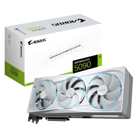 Gigabyte Karta graficzna Gigabyte AORUS GeForce RTX 5090 Stealth ICE 32GB GDDR7 DLSS4