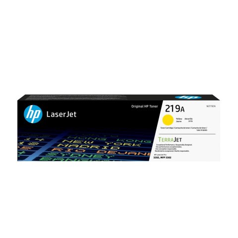 Hewlett-Packard HP Oryginalny wkład z żółtym tonerem 219A LaserJet
