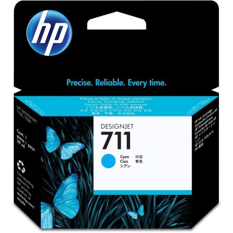 Hewlett-Packard Tusz HP niebieski HP 711, HP711=CZ130A, 29 ml