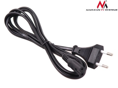 Maclean Kabel zasilający ósemka 2 pin 1,5M wtyk EU MCTV-809