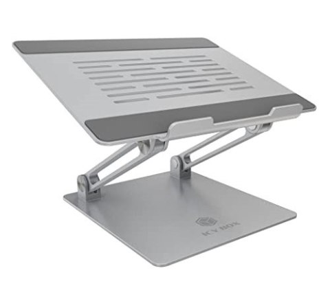 No name Podstawka pod laptopa ICY BOX IB-NH300 Srebrny Aluminium Silikon 43.2 cm (17") 3 kg 15 cm