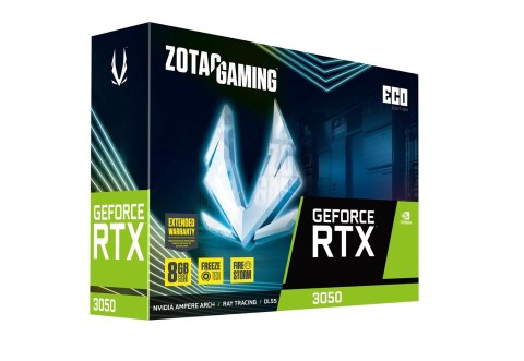 ZOTAC Karta graficzna ZOTAC GAMING GEFORCE RTX 3050 ECO 8GB GDDR6