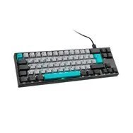 Ducky Ducky Miya Pro Moonlight TKL Gaming Tastatur für PC/Mac, MX-Blue, weiße LED - dunkelgrau
