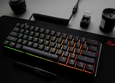 Ducky Ducky One 3 Classic Mini klawiatura Gaming USB Niemiecki Czarny, Biały