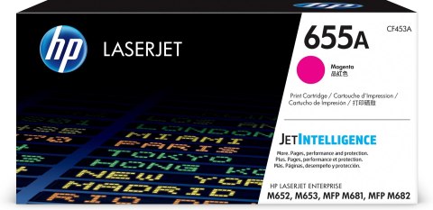 Hewlett-Packard HP 655A oryginalny wkład LaserJet z purpurowym tonerem