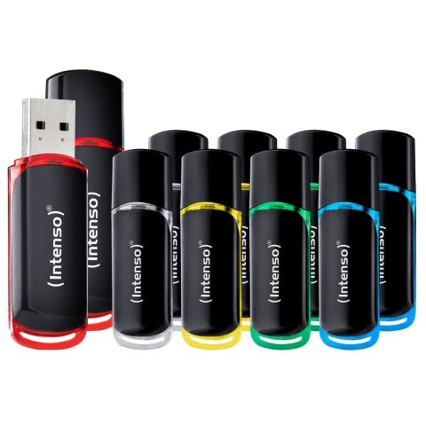 INTENSO Intenso 3511551 pamięć USB 4 GB USB Typu-A 2.0 Czarny, Czerwony, Zielony, Przezroczysty, Żółty, Niebieski