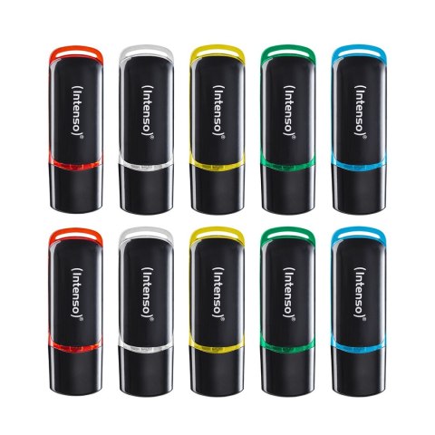 INTENSO Intenso 3511551 pamięć USB 4 GB USB Typu-A 2.0 Czarny, Czerwony, Zielony, Przezroczysty, Żółty, Niebieski