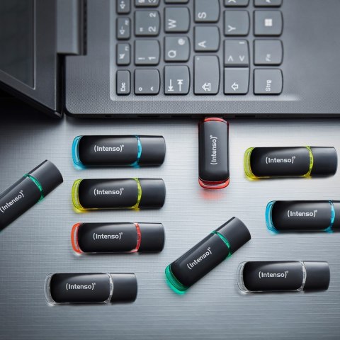 INTENSO Intenso 3511551 pamięć USB 4 GB USB Typu-A 2.0 Czarny, Czerwony, Zielony, Przezroczysty, Żółty, Niebieski