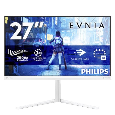 Philips Philips Evnia 5000 27M2N5201P/00 monitor komputerowy 68,6 cm (27") 1920 x 1080 px Full HD LCD Biały