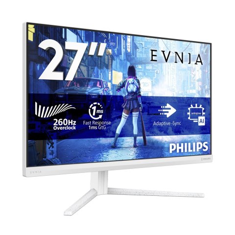 Philips Philips Evnia 5000 27M2N5201P/00 monitor komputerowy 68,6 cm (27") 1920 x 1080 px Full HD LCD Biały