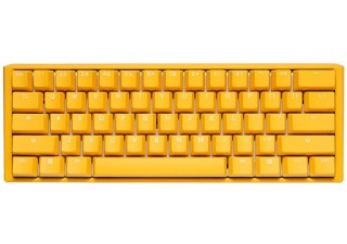 Ducky Ducky One 3 Yellow Mini klawiatura Gaming USB Niemiecki Żółty
