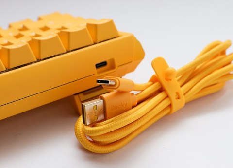 Ducky Ducky One 3 Yellow Mini klawiatura Gaming USB Niemiecki Żółty