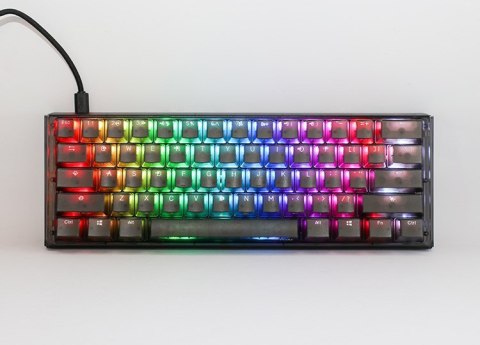 Ducky Klawiatura gamingowa Ducky One 3 Aura Black Mini Gaming, RGB LED - MX-Silent-Red
