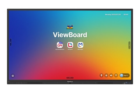 VIEWSONIC Viewsonic IFP 65IN 4K ANDROID 16 EDLA 64 tablica interaktywna 165,1 cm (65") 3840 x 2160 px Ekran dotykowy