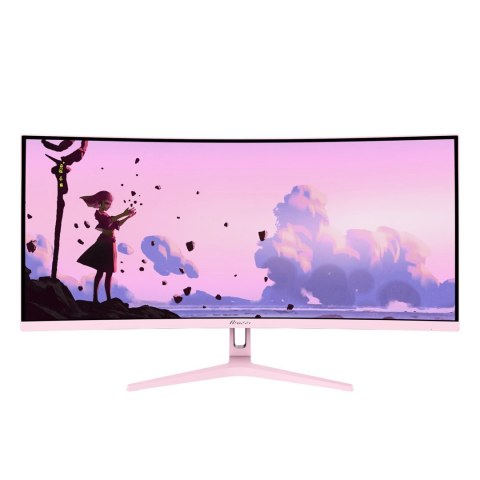 AROZZI Arozzi Nova 34" Curved monitor komputerowy 86,4 cm (34") 3440 x 1440 px 4K Ultra HD LED Różowy