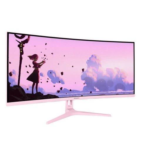 AROZZI Arozzi Nova 34" Curved monitor komputerowy 86,4 cm (34") 3440 x 1440 px 4K Ultra HD LED Różowy