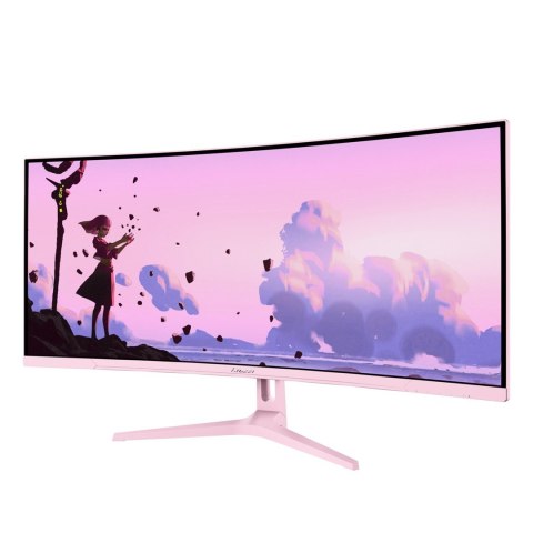 AROZZI Arozzi Nova 34" Curved monitor komputerowy 86,4 cm (34") 3440 x 1440 px 4K Ultra HD LED Różowy