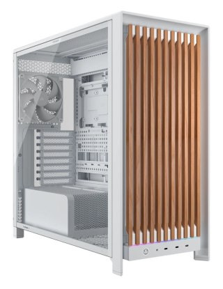 Corsair Corsair FRAME 5000D WOOD RS Midi Tower Orzech włoski, Biały