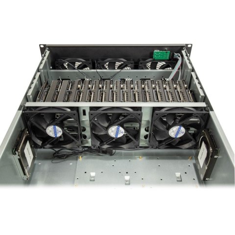 Inter-Tech Inter-Tech 4F28 Rack Czarny, Srebrny