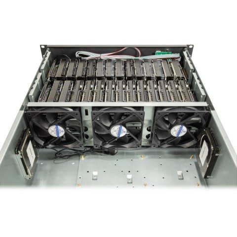 Inter-Tech Inter-Tech 4F28 Rack Czarny, Srebrny