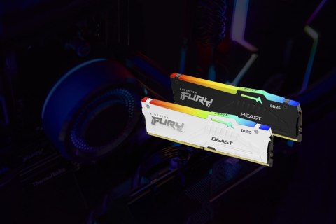 Kingston Kingston Technology FURY Beast RGB moduł pamięci 16 GB 1 x 16 GB DDR5 2800 MHz