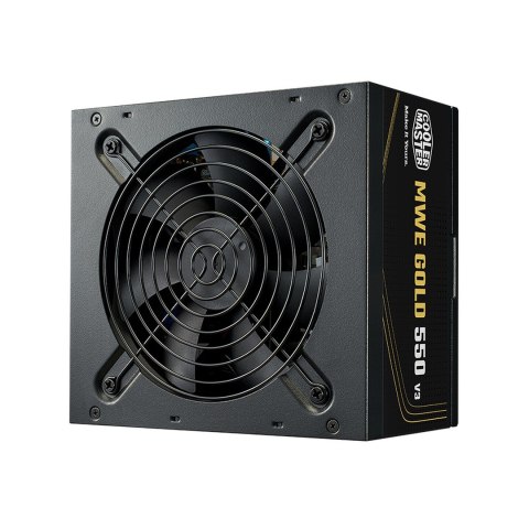No name Cooler Master MWE Gold V3 ATX 3.1 Non-Modular moduł zasilaczy 550 W 24-pin ATX Czarny