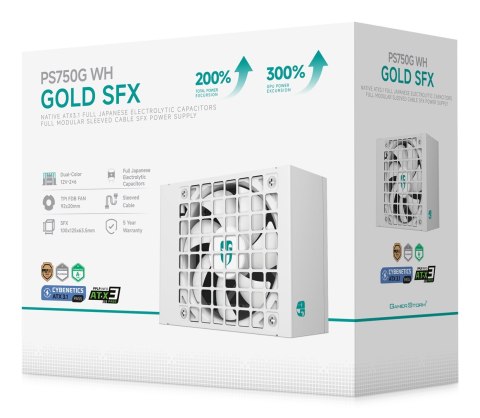 DEEPCOOL Zasilacz DeepCool PS750G-FE biały