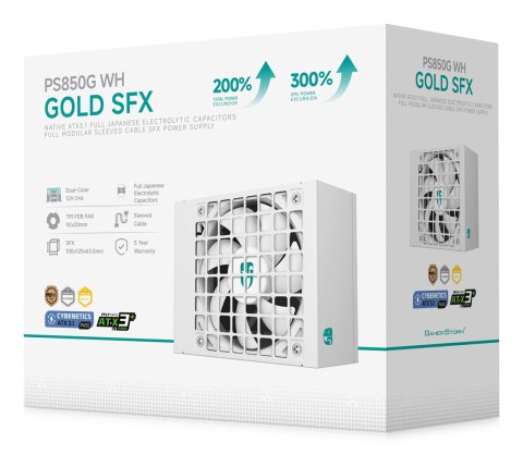 DEEPCOOL Zasilacz DeepCool PS850G-FE biały