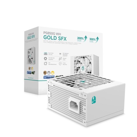 DEEPCOOL Zasilacz DeepCool PS850G-FE biały