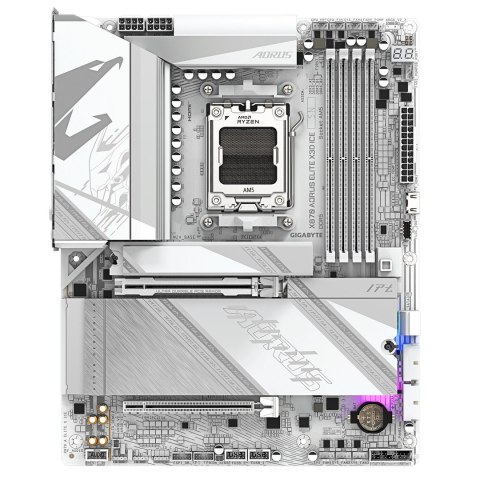 Gigabyte GIGABYTE X870 AORUS ELITE X3D ICE AMD X870 Gniazdo AM5 ATX