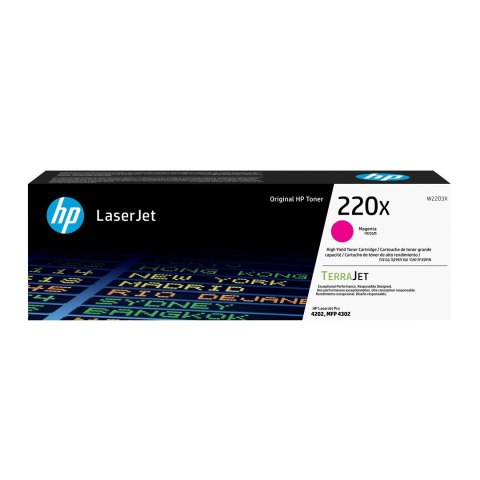 Hewlett-Packard HP Oryginalnym wkładem z purpurowym tonerem 220X LaserJet