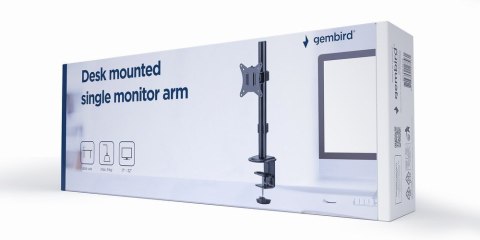 GEMBIRD GEMBIRD BIURKOWE REGULOWANE RAMIĘ NA MONITOR 17"-32", DO 9 KG
