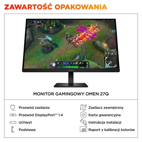 Hewlett-Packard MONITOR HP LED, QHD 27" OMEN 27q G2 (AV4H6E9) 180Hz