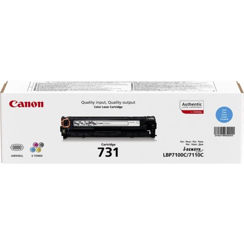 Canon Canon 731 kaseta z tonerem 1 szt. Oryginalny Cyjan