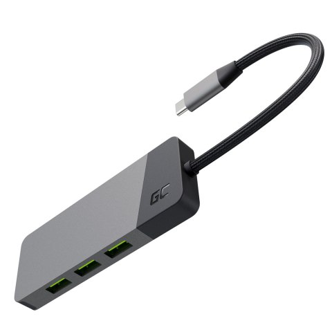 Green Cell GREEN CELL HUB USB-C ADAPTER GC CONNECT 7W1 (3XUSB 3.1, HDMI 4K 60HZ, USB-C PD 85W, MICROSD/SD)