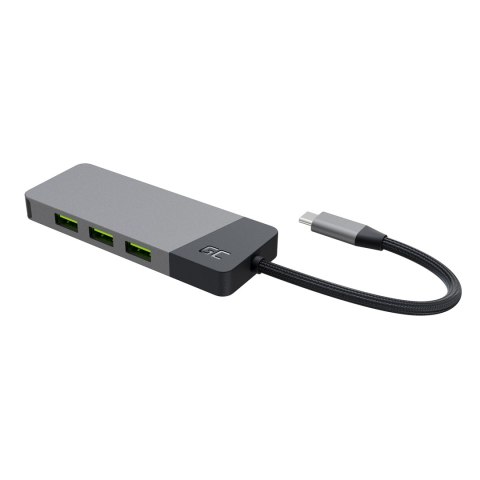 Green Cell GREEN CELL HUB USB-C ADAPTER GC CONNECT 7W1 (3XUSB 3.1, HDMI 4K 60HZ, USB-C PD 85W, MICROSD/SD)