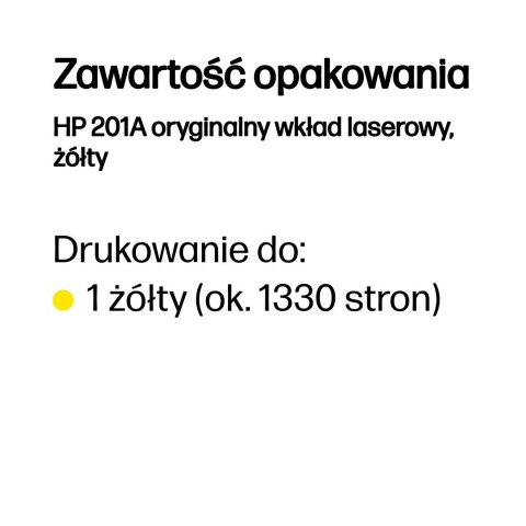 Hewlett-Packard Wkład HP nr 201A HP201A HP 201A Yellow Gelb 1,4k (CF402A)