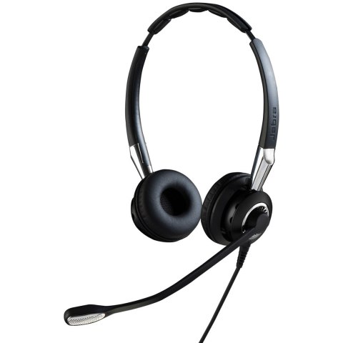 Jabra Jabra Biz 2400 II QD Duo NC Zestaw słuchawkowy Przewodowa Opaska na głowę Biuro/centrum telefoniczne Czarny, Srebrny