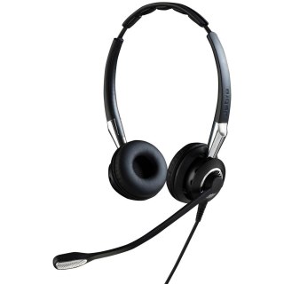 Jabra Jabra Biz 2400 II QD Duo NC Zestaw słuchawkowy Przewodowa Opaska na głowę Biuro/centrum telefoniczne Czarny, Srebrny