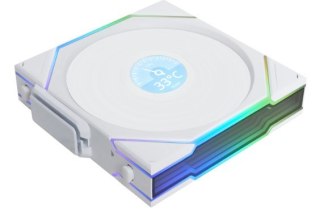 LIAN LI Wentylator Lian Li UNI FAN TL Wireless LCD Lüfter, ARGB, PWM - 120 mm, biały
