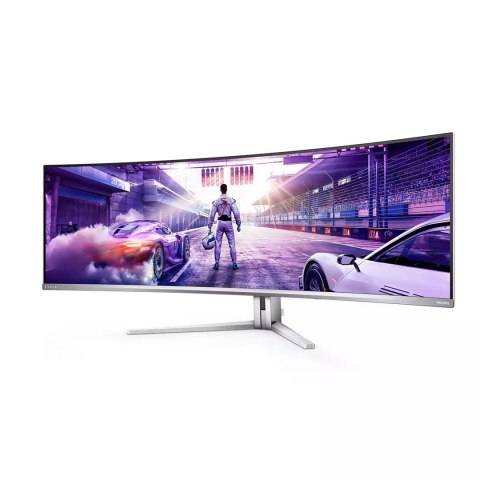 Philips Philips Evnia 8000 49M2C8900L/00 monitor komputerowy 124,2 cm (48.9") 5120 x 1440 px Dual QHD QD-OLED Biały