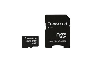 Transcend SD microSD Card 4GB Transcend SDHC Class10 w/adapter