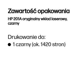 Hewlett-Packard HP 201A oryginalny wkład laserowy, czarny