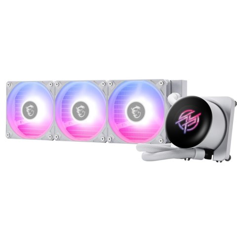MSI MSI MPG CORELIQUID P13 WHITE system chłodzenia komputerów Procesor Chłodnica cieczy all-in-one 12 cm Biały 1 szt.