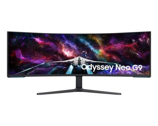 Samsung Samsung G95NC monitor komputerowy 144,8 cm (57") 7680 x 2160 px Dual UHD QLED Biały