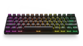 SteelSeries Klawiatura gamingowa SteelSeries Apex Pro Mini klawiatura do gier Światło LED RGB US Wireless OmniPoint Regulowany przełącznik m