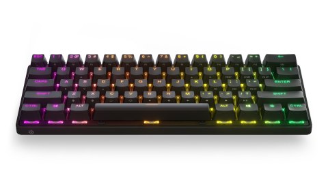 SteelSeries Klawiatura gamingowa SteelSeries Apex Pro Mini klawiatura do gier Światło LED RGB US Wireless OmniPoint Regulowany przełącznik m