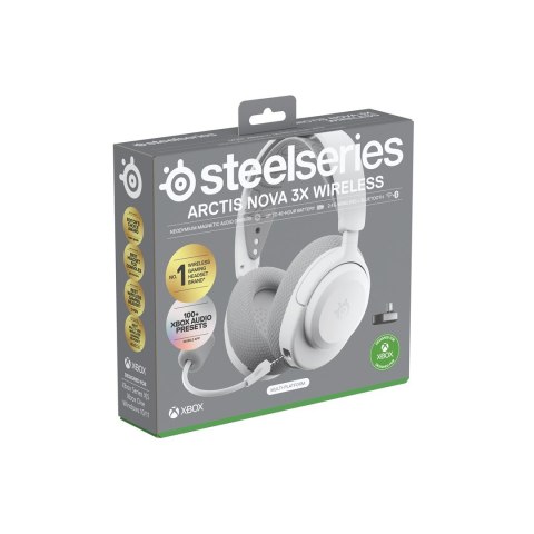 SteelSeries Słuchawki Steelseries Arctis Nova 3X Wireless for Xbox, White